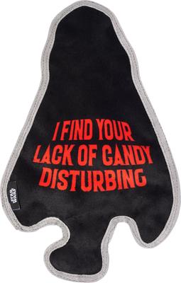 Show full view: STAR WARS Halloween DARTH VADER Stuffing-Free Flat Plush Squeaky Dog Toy, Medium/Large slide 4 of 8