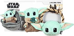 GMASON STAR WARS Mandalorian The Child In Cradle, Plush Flattie, & Plush Rope Squeaky Plush Dog Toys, 3 count slide 1 of 7