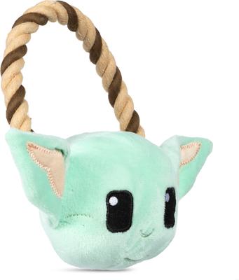 Show full view: GMASON STAR WARS Mandalorian The Child In Cradle, Plush Flattie, & Plush Rope Squeaky Plush Dog Toys, 3 count slide 5 of 8