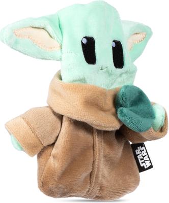 Show full view: GMASON STAR WARS Mandalorian The Child In Cradle, Plush Flattie, & Plush Rope Squeaky Plush Dog Toys, 3 count slide 4 of 8