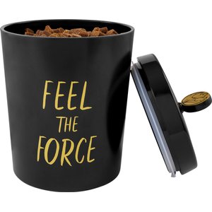 STAR WARS Melamine Dog & Cat Treat Jar, Black, 8 cup