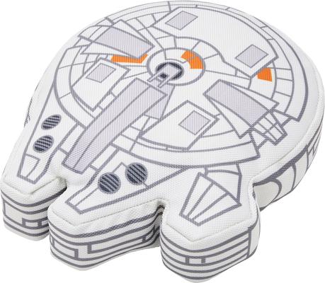 Show full view: STAR WARS MILLENNIUM FALCON Ballistic Nylon Plush Squeaky Dog Toy slide 1 of 6