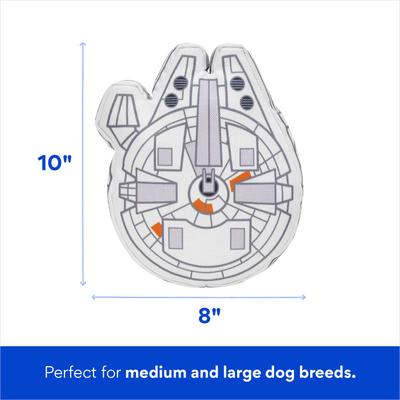 Show full view: STAR WARS MILLENNIUM FALCON Ballistic Nylon Plush Squeaky Dog Toy slide 3 of 6