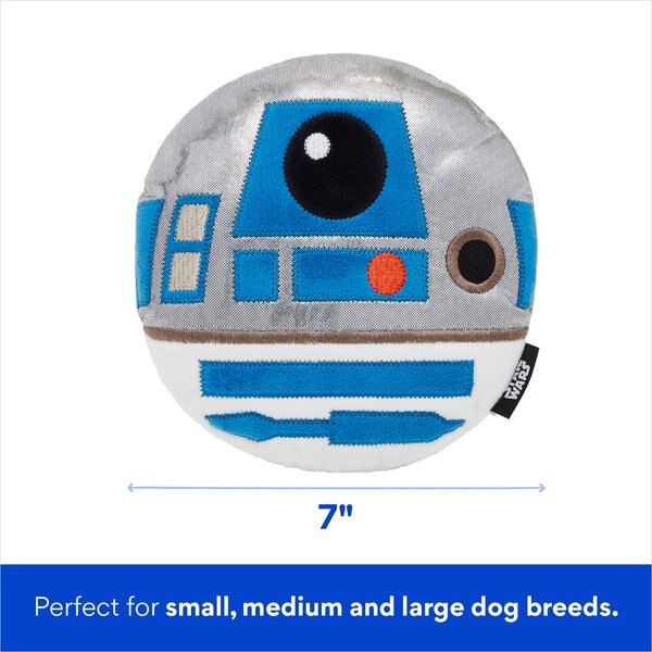 STAR WARS R2-D2 Flat Plush Squeaky Dog Toy