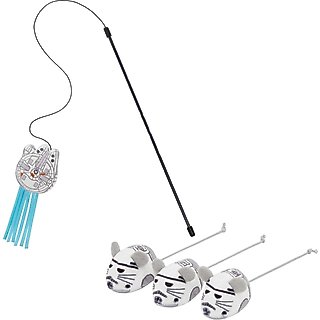 STAR WARS STORMTROOPER Plush Mice + MILLENNIUM FALCON Teaser Cat Toy with Catnip slide 1 of 7