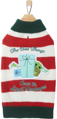 Show full view: STAR WARS THE MANDALORIAN GROGU "The Best Things" Dog & Cat Sweater, XX-Large slide 3 of 7