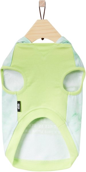 Show full view: STAR WARS THE MANDALORIAN GROGU "The Force is Strong" Tie Dye Dog & Cat Hoodie, X-Large slide 4 of 8