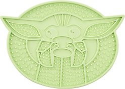 STAR WARS THE MANDALORIAN THE CHILD Silicone Dog & Cat Treat Yummy Mat, Green