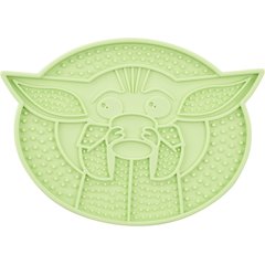 STAR WARS THE MANDALORIAN THE CHILD Silicone Dog & Cat Treat Yummy Mat, Green