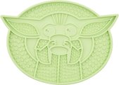 Star Wars by Fetch for Cool Pets STAR WARS THE MANDALORIAN THE CHILD Silicone Dog & Cat Treat Yummy Mat, Green