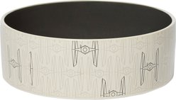 STAR WARS Tie Fighter No-Skid Ceramic Dog & Cat Bowl, Medium: 5 cup