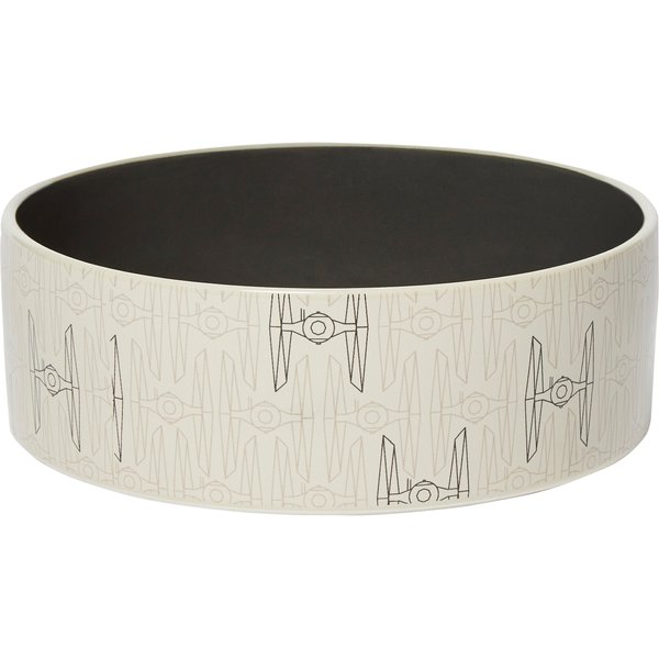 STAR WARS TIE FIGHTER Non-Skid Stainless Steel with Melamine Stand Dog & Cat Bowl