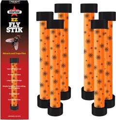 Starbar EZ Stik Insecticide Free Fly Insect Control, 8-in, 6 count
