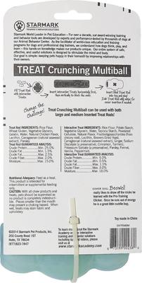 Show full view: Starmark Crunching Multiball Treat Dispensing Tough Dog Toy, Medium slide 6 of 12