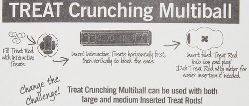 Show full view: Starmark Crunching Multiball Treat Dispensing Tough Dog Toy, Medium slide 7 of 12