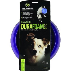 Starmark Easy Glide DuraFoam Flying Disc Dog Toy, Color Varies, 11-in