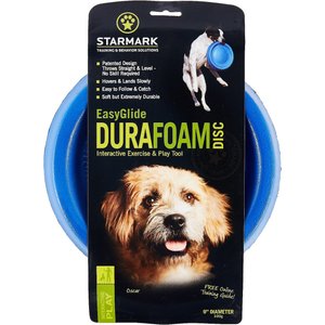 Starmark Easy Glide DuraFoam Flying Disc Dog Toy, Color Varies, 9-in