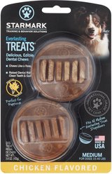 Starmark Everlasting Chicken Flavored Dental Dog Treats, Medium, 2 count