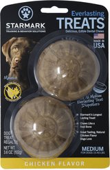 Starmark Everlasting Chicken Flavored Dog Treats, Medium, 2 count
