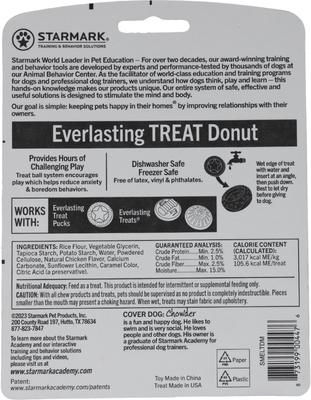Show full view: Starmark Everlasting Donut Tough Treat Dispenser Dog Toy, Medium slide 2 of 4