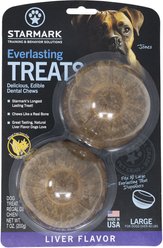 Starmark Everlasting Liver Flavored Large Dental Dog Treats, 2 count