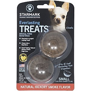Starmark Everlasting Natural Hickory Smoke Flavored Dental Dog Treats, Small, 2 count