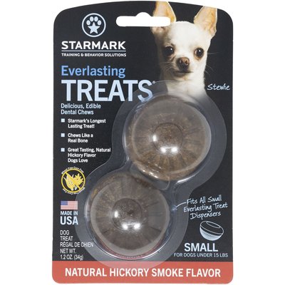 Starmark Starmark Natural Hickory Smoke Dog Dental Chews, Small, 2-pack