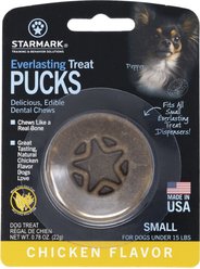 Starmark Everlasting Puck Small Chicken Flavor Adult Dental Dog Chews, 0.78-oz bag