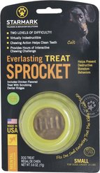 Starmark Everlasting Sprocket Tough Treat Dispenser Dog Toy, Small