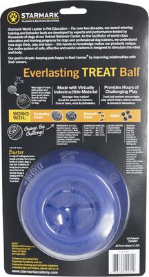 Show full view: Starmark Everlasting Treat Ball Tough Dog Chew Toy, Large slide 3 of 11