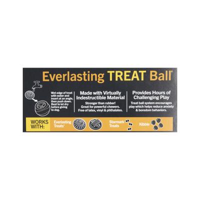 Show full view: Starmark Everlasting Treat Ball Tough Dog Chew Toy, Medium slide 6 of 11