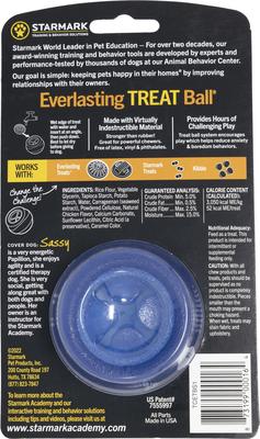 Show full view: Starmark Everlasting Treat Ball Tough Dog Chew Toy, Small slide 3 of 10