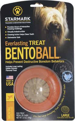STARMARK Everlasting Treat Bento Ball Tough Dog Chew Toy, Large