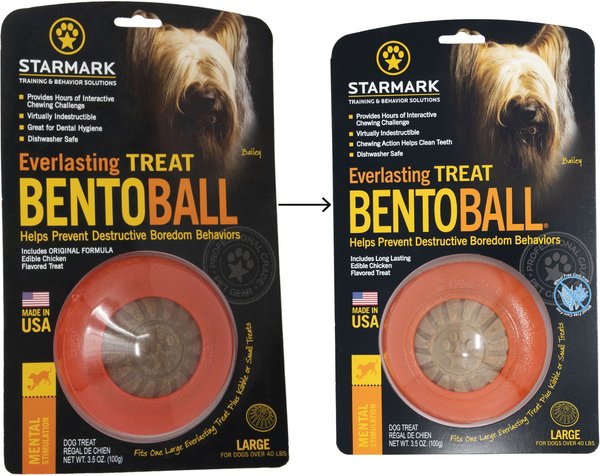 Show full view: Starmark Everlasting Treat Bento Ball Tough Dog Chew Toy, Large slide 2 of 11