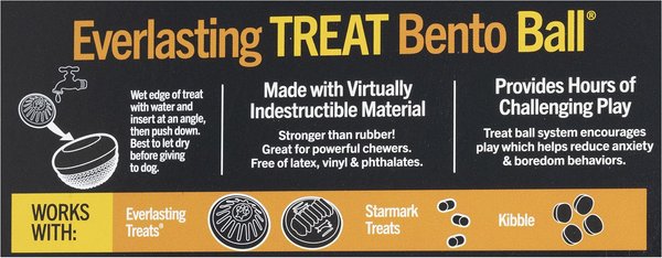 Show full view: Starmark Everlasting Treat Bento Ball Tough Dog Chew Toy, Large slide 5 of 11
