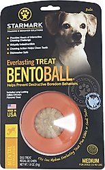 Starmark Everlasting Treat Bento Ball Tough Dog Chew Toy, Medium