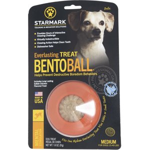 Starmark Everlasting Treat Bento Ball Tough Dog Chew Toy, Medium