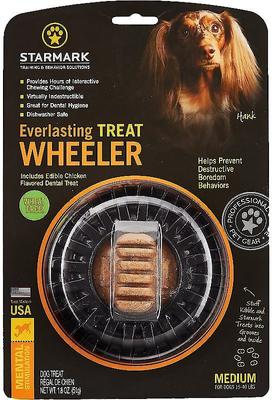 Show full view: Starmark Everlasting Treat Wheeler Tough Dog Chew Toy, Medium slide 4 of 9