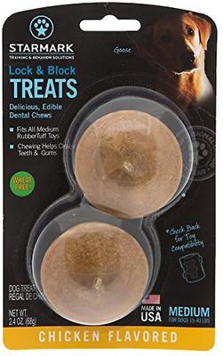Show full view: Starmark Lock & Block Chicken Dog Treats, Medium slide 3 of 3