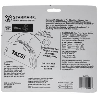 Show full view: Starmark Ringer Taco Tough Treat Dispenser Dog Toy, Large slide 2 of 4