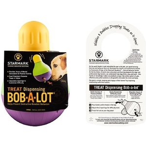 Starmark Treat Dispensing Bob-a-Lot Dog Toy, Large