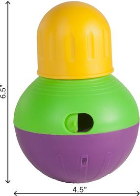 Show full view: Starmark Treat Dispensing Bob-a-Lot Dog Toy, Small slide 2 of 9