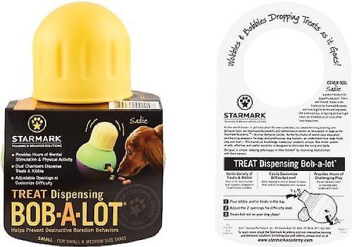 Show full view: Starmark Treat Dispensing Bob-a-Lot Dog Toy, Small slide 6 of 9