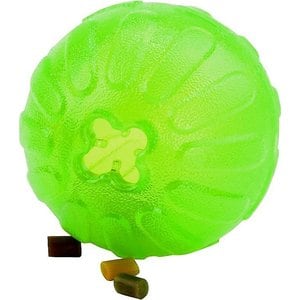Starmark Treat Dispensing Chew Ball Tough Dog Toy, Medium