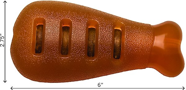 Show full view: Starmark Treat Ringer FlexGrip Turkey Leg Tough Dog Chew Toy, Medium slide 2 of 9