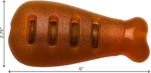 Show full view: Starmark Treat Ringer FlexGrip Turkey Leg Tough Dog Chew Toy, Medium slide 2 of 9