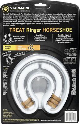 Show full view: Starmark Treat Ringer Tough Dog Chew Toy, Horseshoe slide 6 of 11