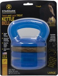 Starmark Twist & Lock KettleBell Tough Treat Dispenser Dog Toy