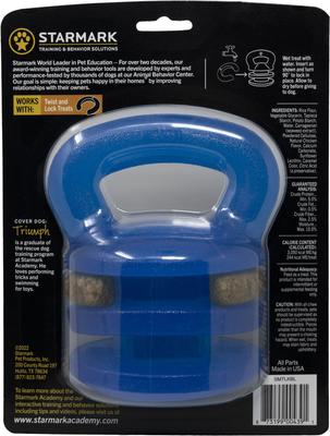 Show full view: Starmark Twist & Lock KettleBell Tough Treat Dispenser Dog Toy slide 2 of 4