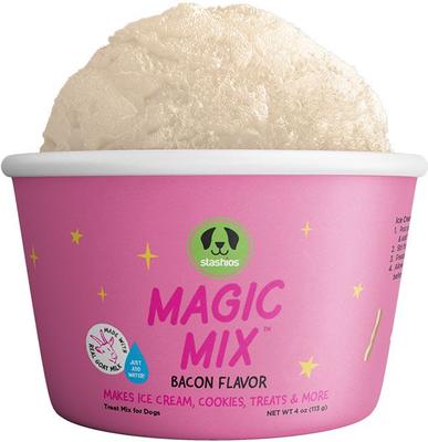 Show full view: Stashios Magic Mix High-Protein Bacon Flavor with Goat Milk Baking Mix Dog Treat, 4-oz jar slide 3 of 9